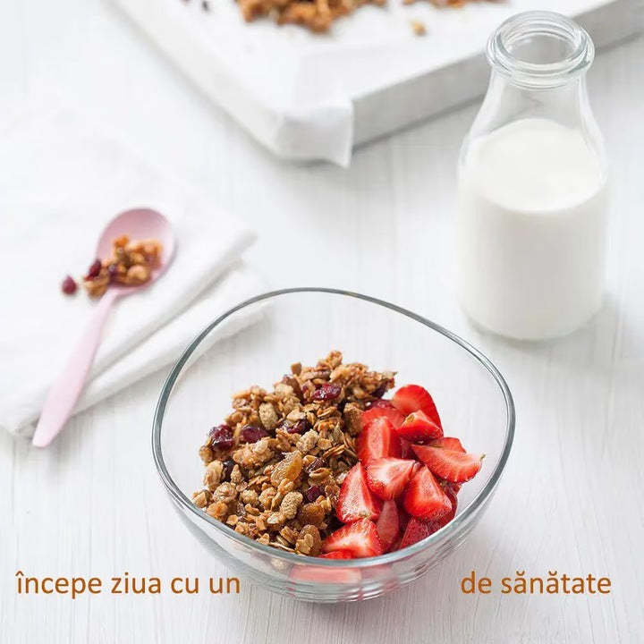 Set 6 Boluri Vira Din Sticla Transparenta, Capacitate 310 Ml, Potrivite Pentru Supe, Sosuri, Salate, Fructe, Deserturi Sau Mic Dejun, Design Elegant Si Versatil, Compatibile Cu Masina De Spalat Vase, Cuptorul Cu Microunde Si Utilizare La Cuptor