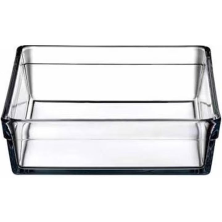 Tava dreptunghiulara din sticla termorezistenta, Pasabahce Borcam, 2.4L, ideala pentru gatit si servire