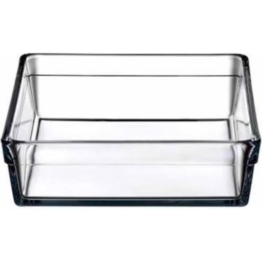 Tava dreptunghiulara din sticla termorezistenta, Pasabahce Borcam, 2.4L, ideala pentru gatit si servire
