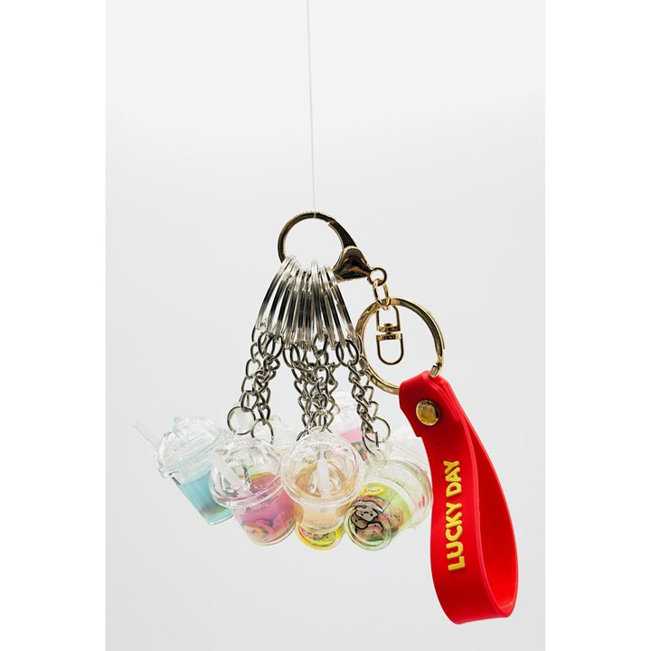 Set 30 Brelocuri Bubble Tea EFE UNIVERSE, 3D, Perle Bobba, Multicolor, 4-6 cm