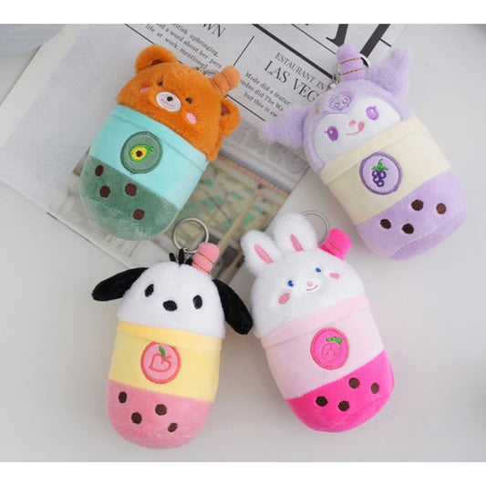 Set 30 Brelocuri Bubble Tea Colorate Cu Bobba, Plus, Animalute, EFE UNIVERSE, Diverse Modele Amuzante, Cadouri Creative Pentru Colectionari Sau Evenimente