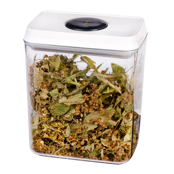 Recipient hermetic pentru alimente CRALEX Nesta, 2,2 L, Alb, Cu buton de sigilare, Fara BPA, Rezistent la apa