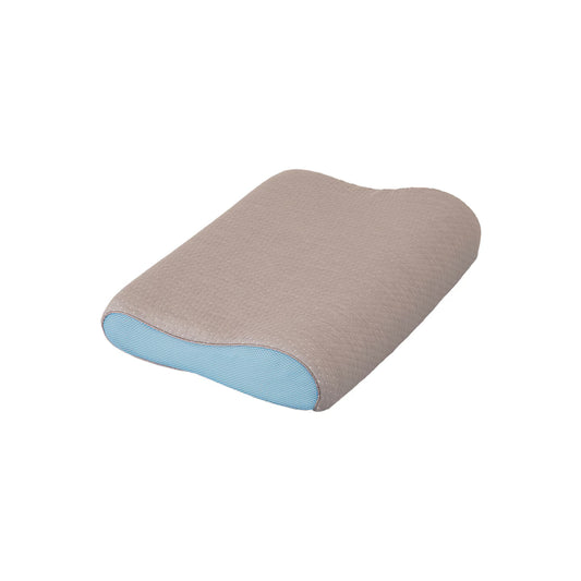 Perna Cervicala Ergonomica Din Spuma Viscoelastica Nordic Schiller Carbon Visco, 60x40x11/9 cm, Cu Fibre De Carbon Antistatice, Husa Respirabila, Suport Gat, Hipoalergenica, Gri Inchis
