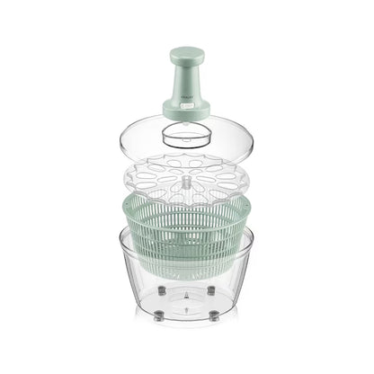 Centrifuga pentru Salata CRALEX Verdera - 5L, Fara BPA, Spalare si Uscare Rapida, Verde
