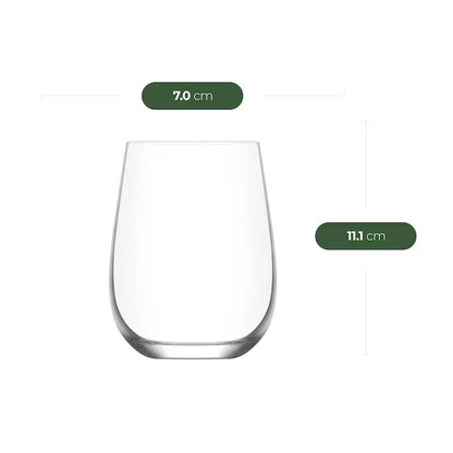 Set 12 Pahare Lav Gaia Din Sticla Transparenta, Trei Dimensiuni Diferite 360 Ml, 475 Ml Si 590 Ml, Potrivite Pentru Apa, Sucuri, Cocktailuri, Soft Drinks Sau Ceai Rece, Design Modern Si Elegant, Compatibile Cu Masina De Spalat Vase Pentru Utilizare Zilnic