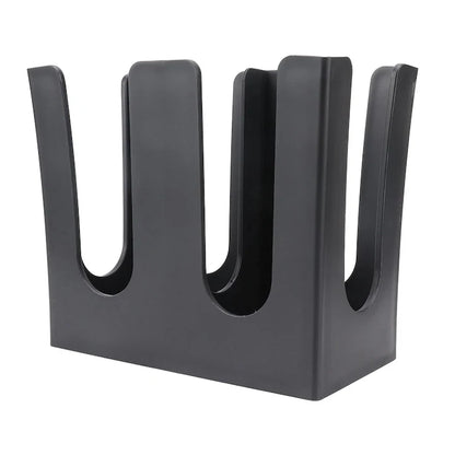 Organizator Negru cu 2 Compartimente pentru Pahare si Capace, Ideal pentru Baruri, Petreceri si Picnicuri