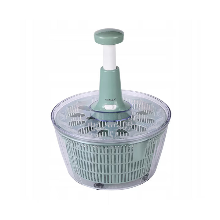 Centrifuga pentru Salata CRALEX Verdera - 5L, Fara BPA, Spalare si Uscare Rapida, Verde